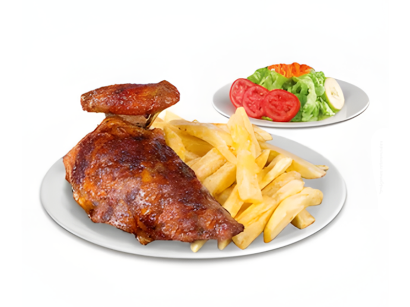 1/4 de pollo a la brasa